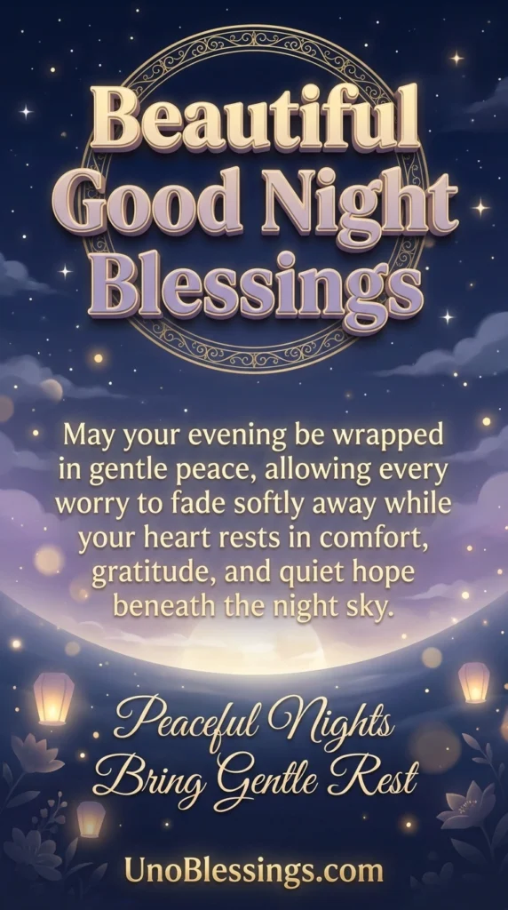 Beautiful Good Night Blessings
