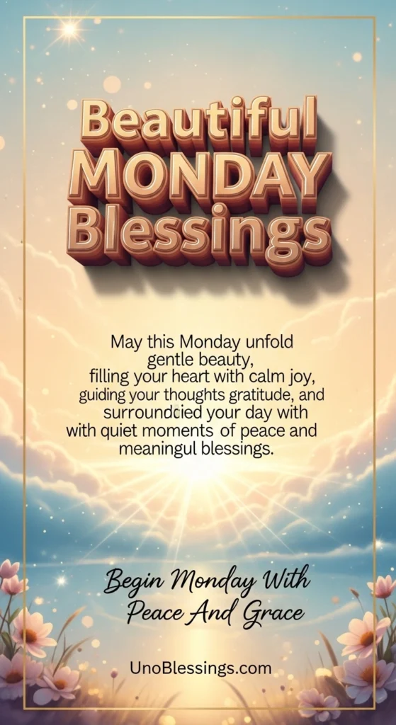 Beautiful Monday Blessings