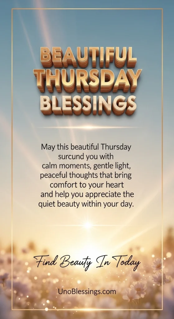 Beautiful Thursday Blessings