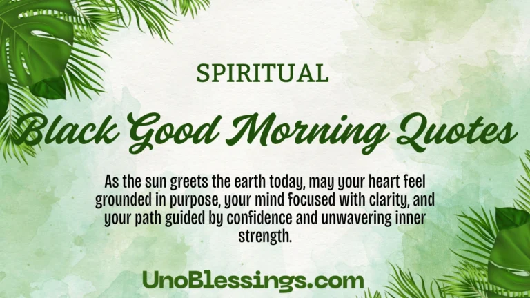 Black Good Morning Quotes