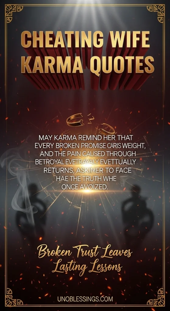 Cheating Wife Karma Quotes