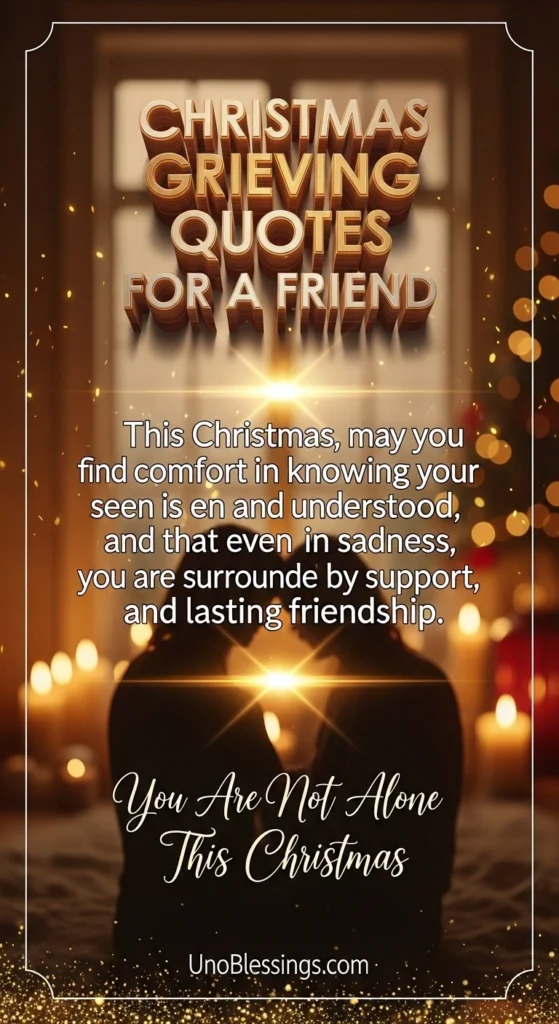 Christmas Grieving Quotes for a Friend