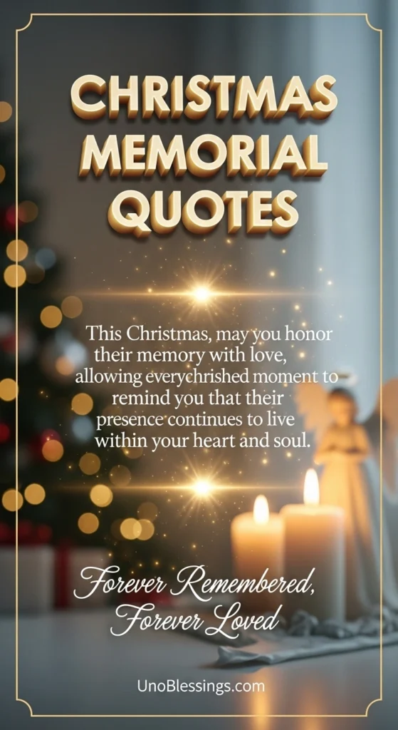 Christmas Memorial Quotes