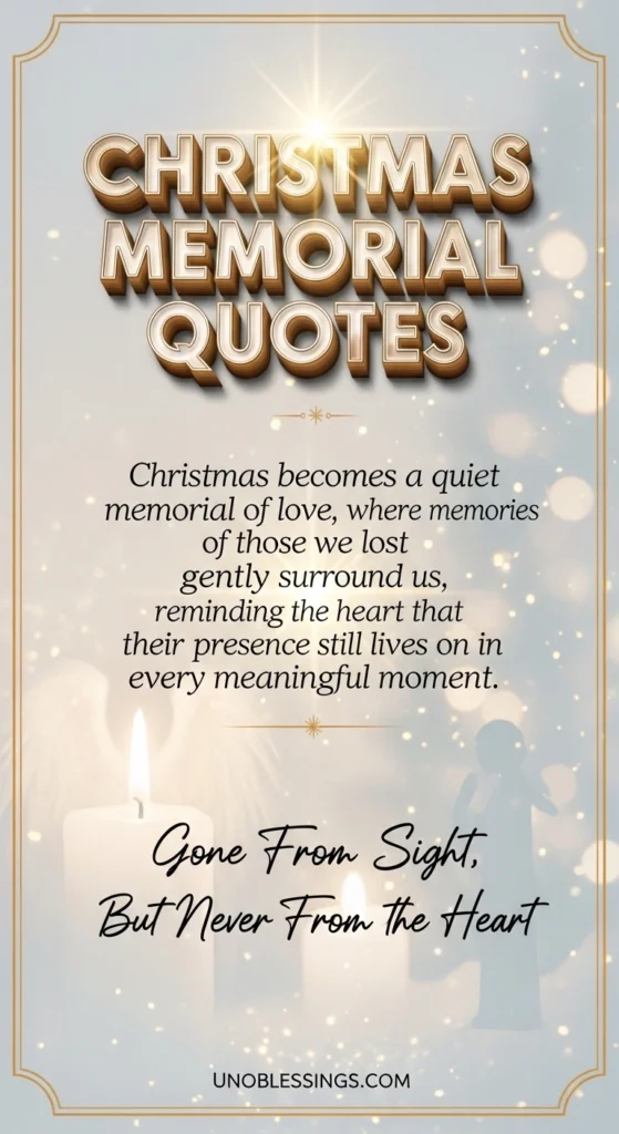 Christmas Memorial Quotes