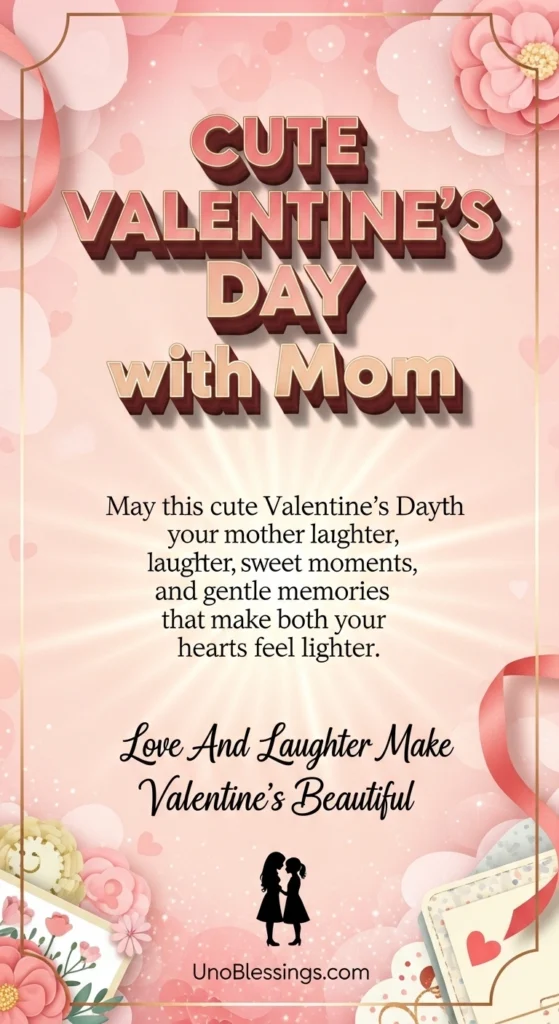 Cute Valentine’s Day with Mom