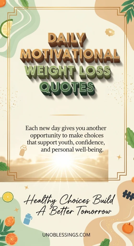 Daily Motivational Weight Loss Quotes