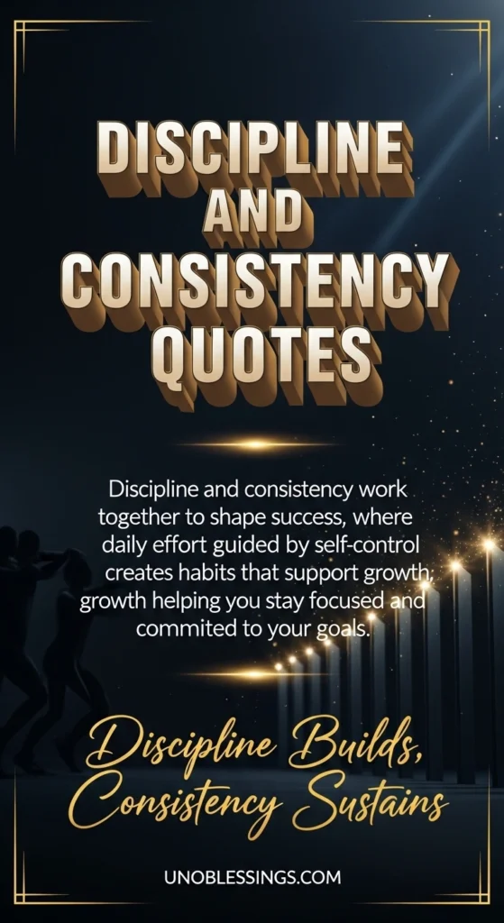 Discipline and Consistency Quotes