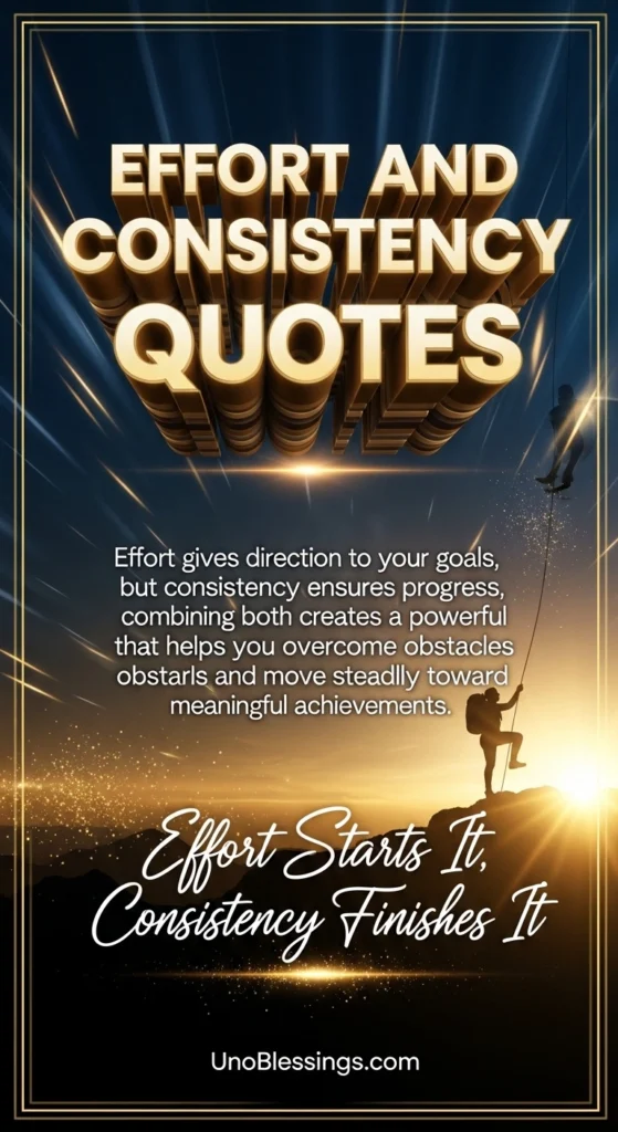 Effort and Consistency Quotes