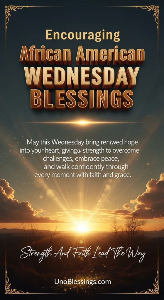 Encouraging African American Wednesday Blessings