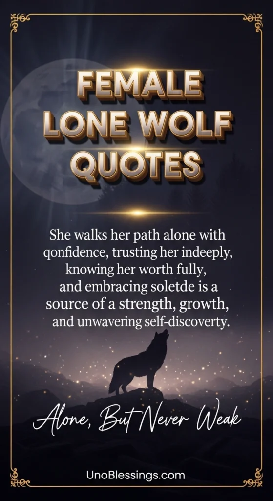 Female Lone Wolf Quotes