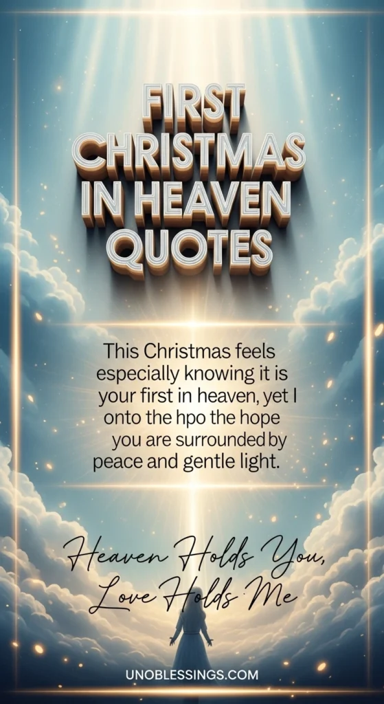 First Christmas in Heaven Quotes