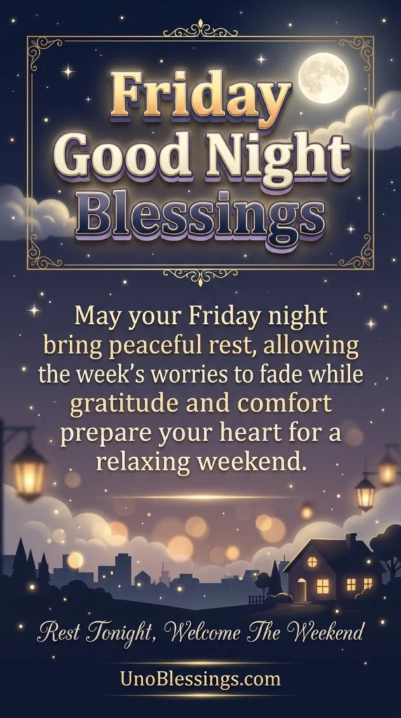 Friday Good Night Blessings