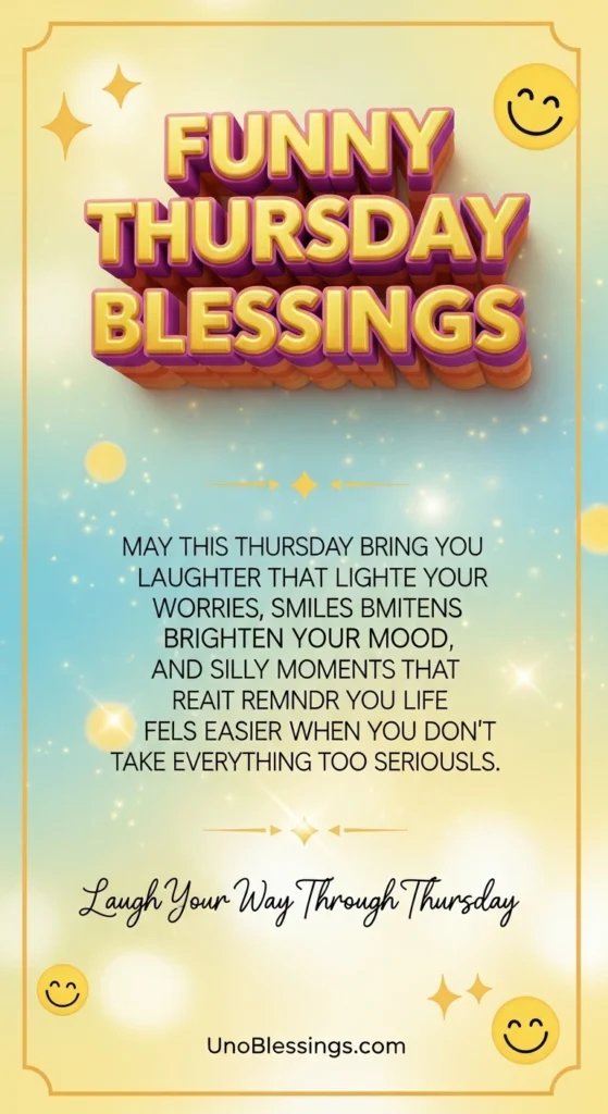 Funny Thursday Blessings