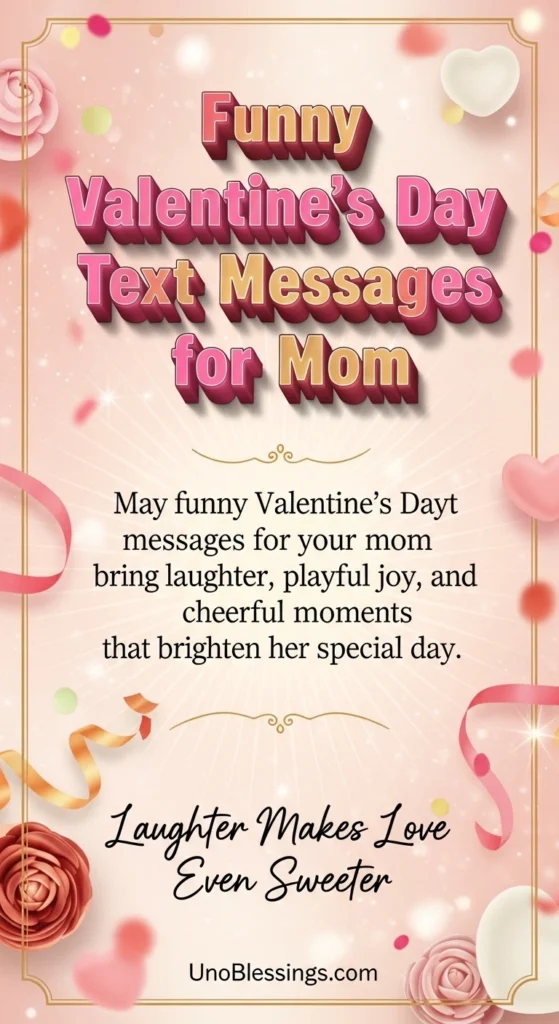 Funny Valentine’s Day Text Messages for Mom