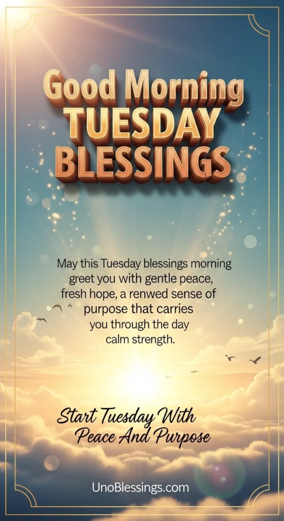 Good Morning Tuesday Blessings