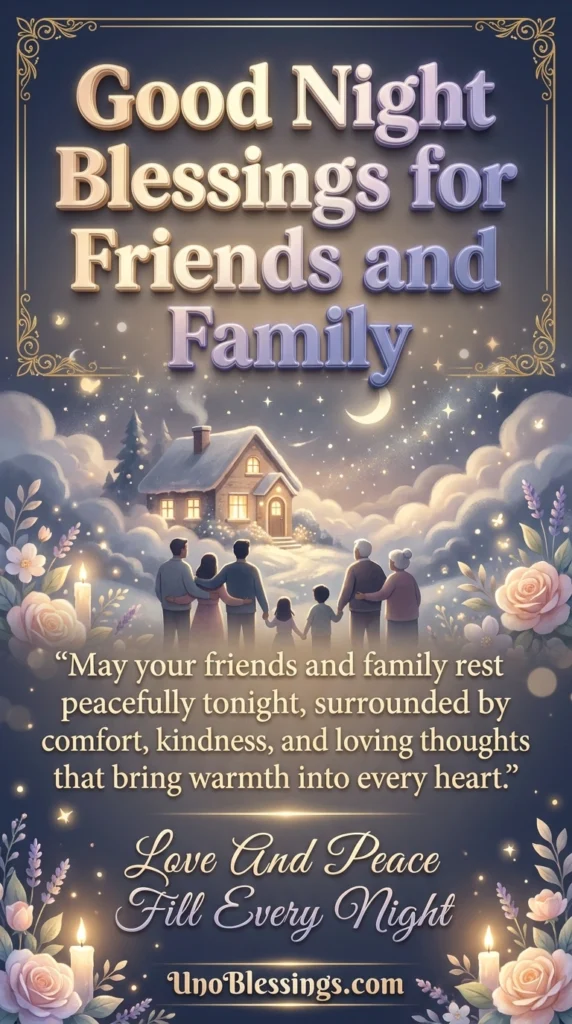 Good Night Blessings for Friends and Family