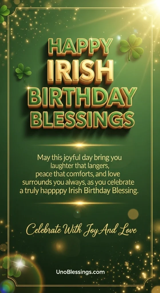 Happy Irish Birthday Blessings
