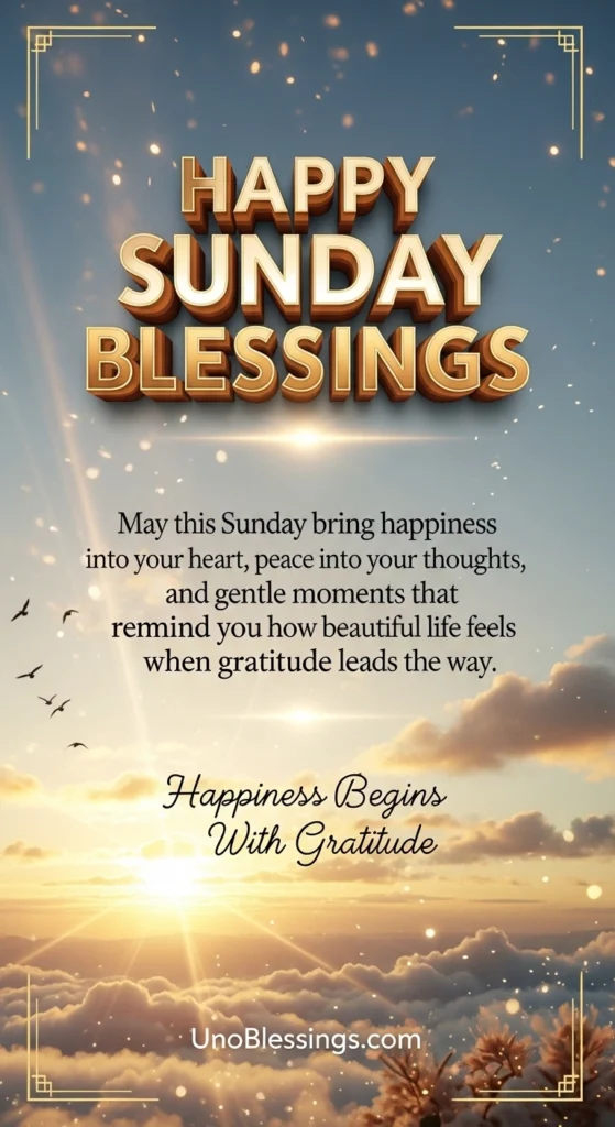 Happy Sunday Blessings