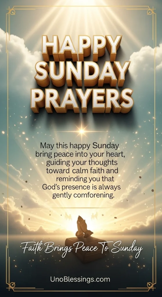 Happy Sunday Prayers