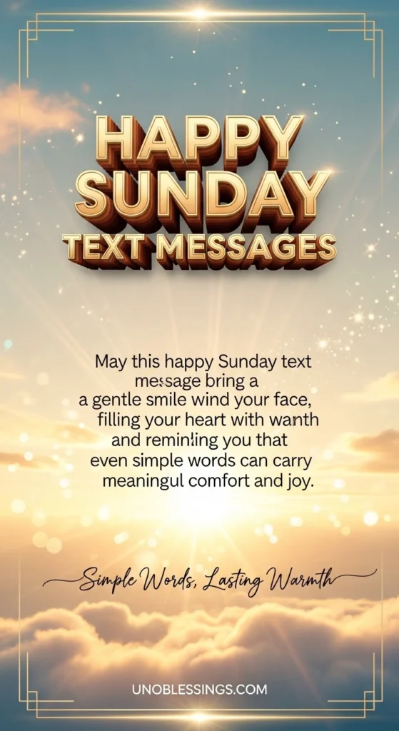 Happy Sunday Text Messages