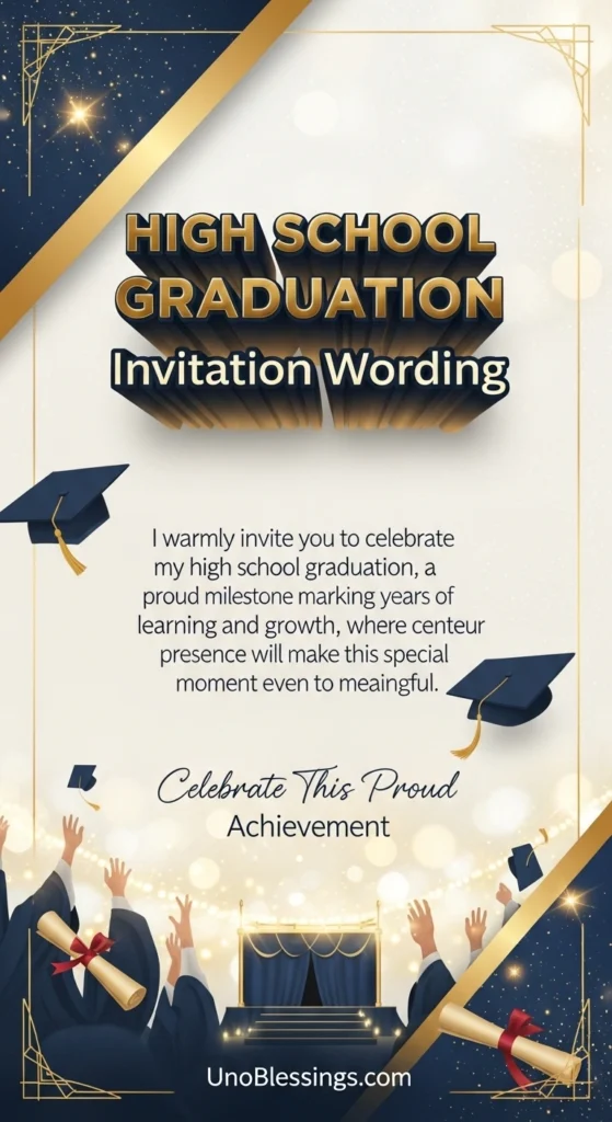 High School Graduation Invitation Wording