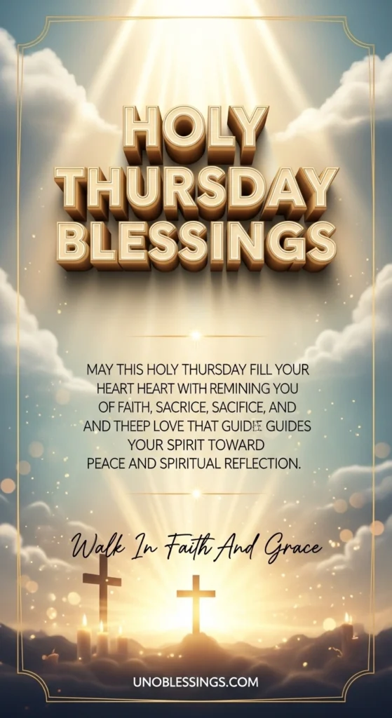 Holy Thursday Blessings