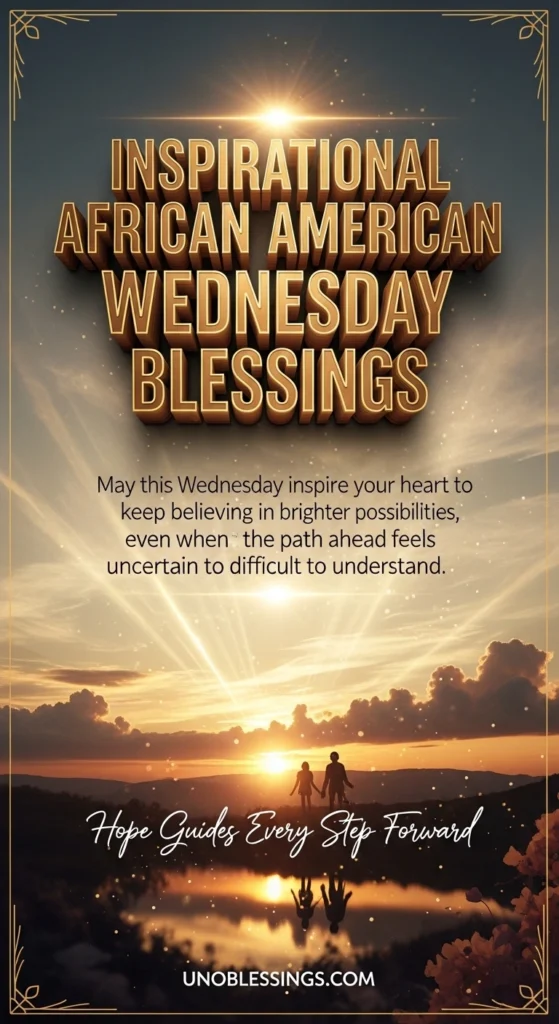 Inspirational African American Wednesday Blessings