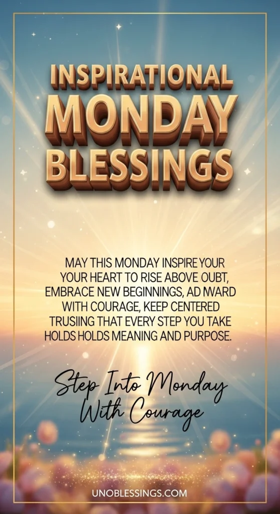 Inspirational Monday Blessings