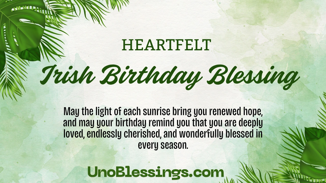 Irish Birthday Blessing