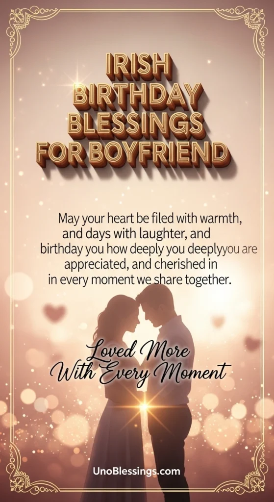 Irish Birthday Blessings for Boyfriend