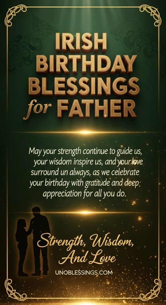 Irish Birthday Blessings for Father