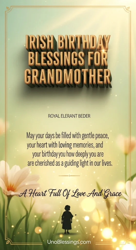 Irish Birthday Blessings for Grandmother