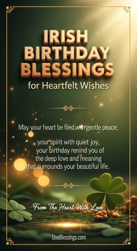 Irish Birthday Blessings for Heartfelt Wishes
