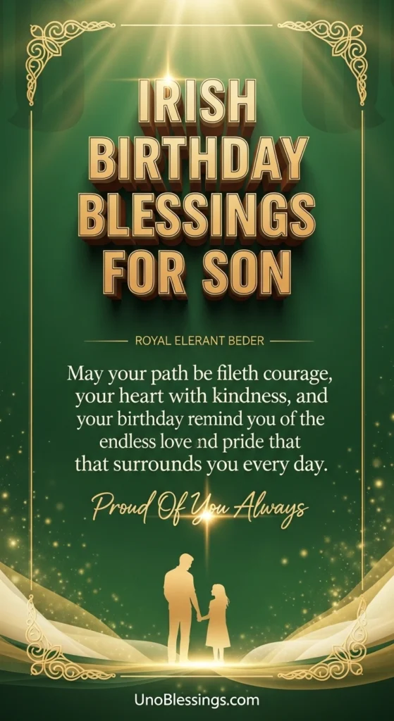 Irish Birthday Blessings for Son