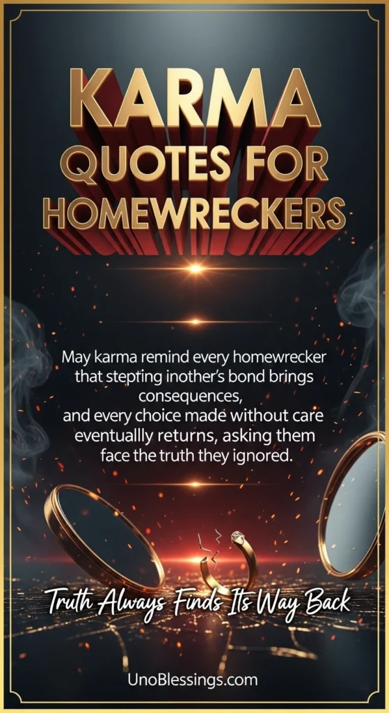 Karma Quotes for Homewreckers