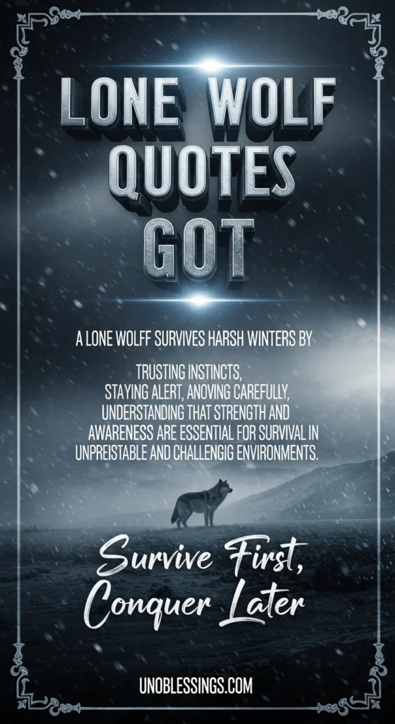 Lone Wolf Quotes GOT