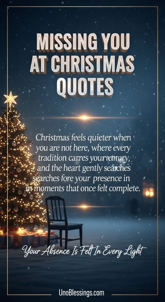 Missing You at Christmas Quotes
