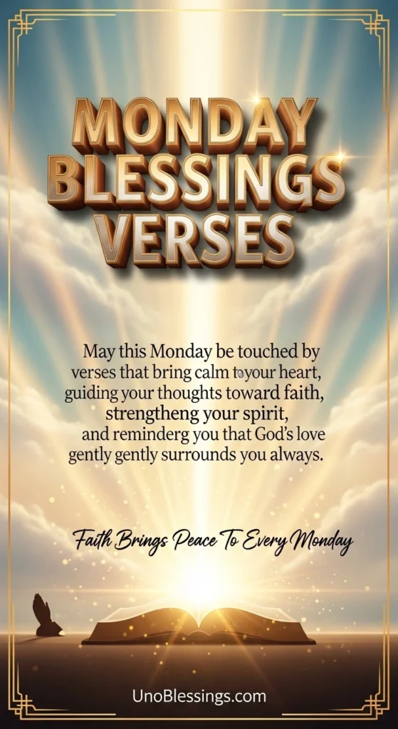 Monday Blessings Verses