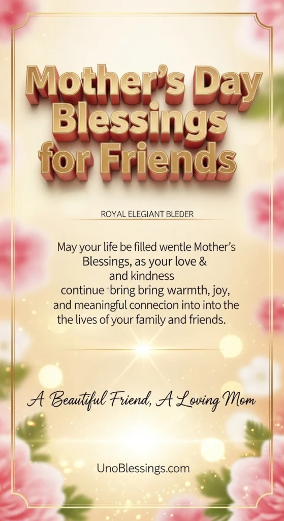 Mother’s Day Blessings for Friends
