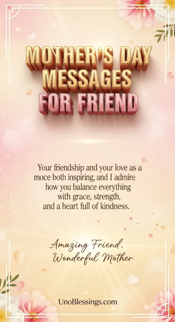 Mother’s Day Messages for Friend