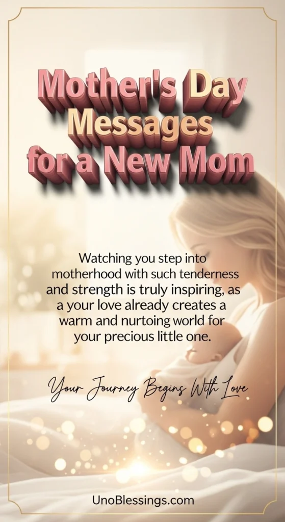 Mother’s Day Messages for a New Mom
