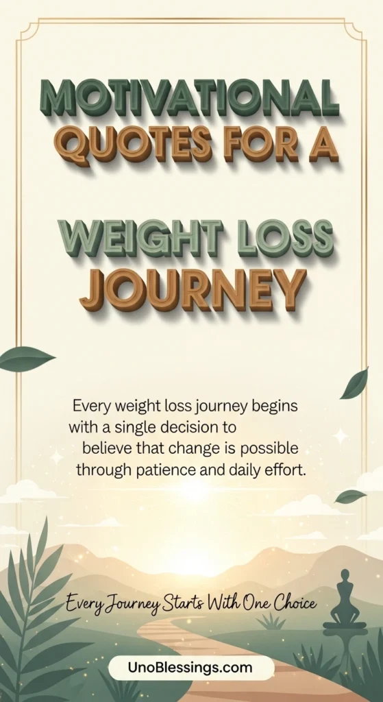 Motivational Quotes for a Weight Loss Journey