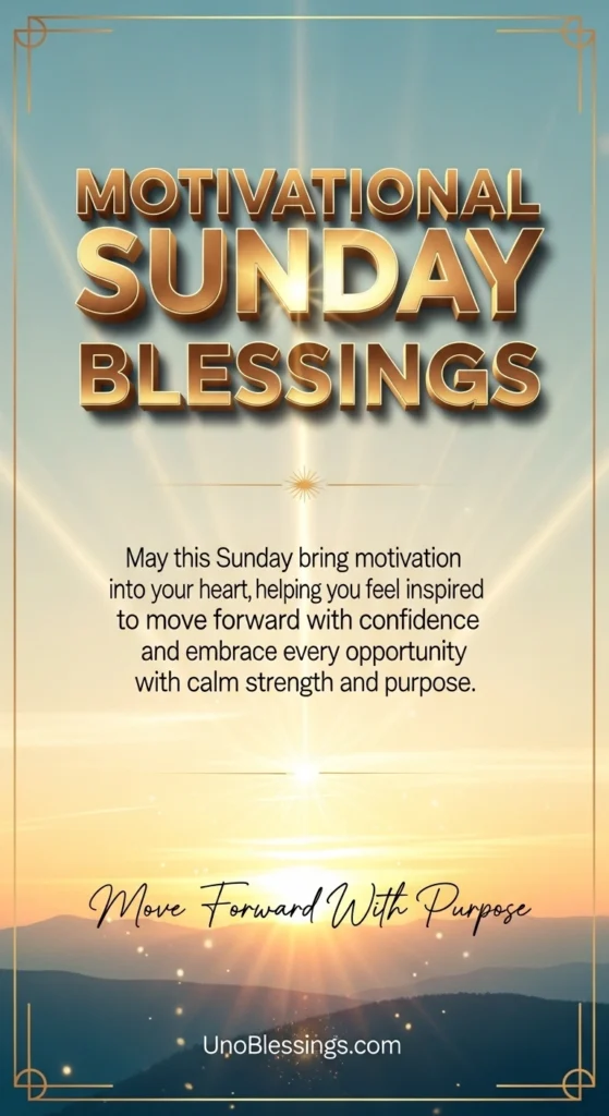 Motivational Sunday Blessings