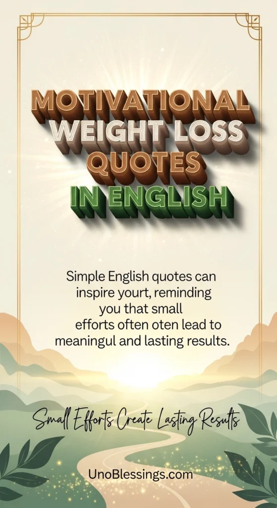 Motivational Weight Loss Quotes in English