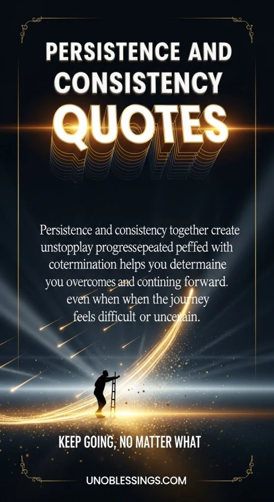 Persistence and Consistency Quotes