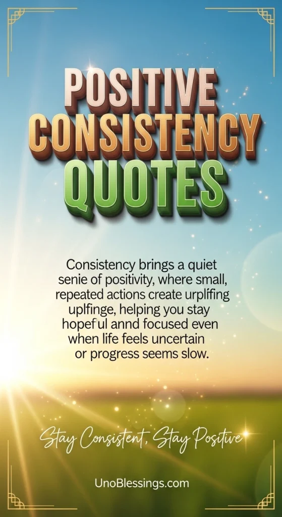 Positive Consistency Quotes