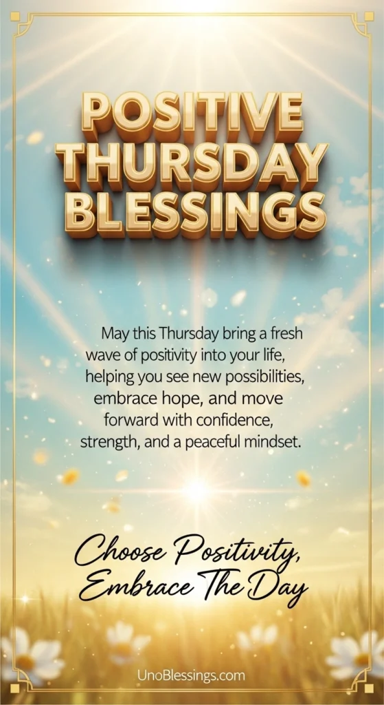 Positive Thursday Blessings