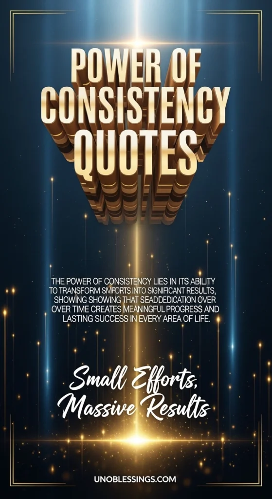 Power of Consistency Quotes