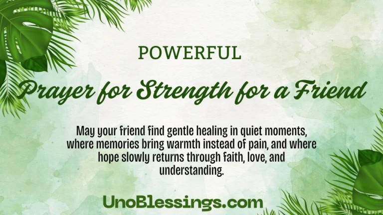 Prayer for Strength for a Friend