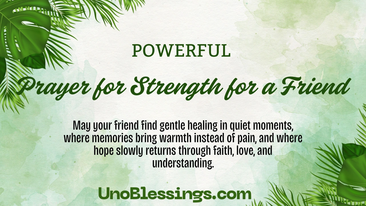 Prayer for Strength for a Friend